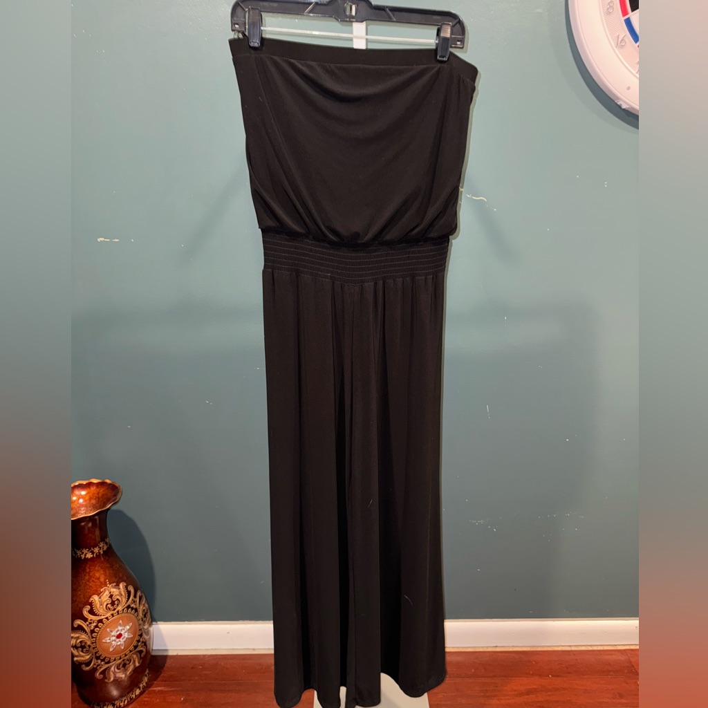 White House Black Market Black Sleeveless Black Jumpsuit